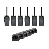 Hytera BD505LF Digital Six Pack with Six-Way Charger
