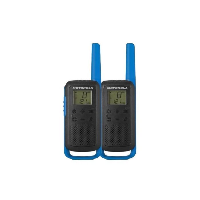 Motorola Walkie Talkie T62 Radio Twin Pack - Blue